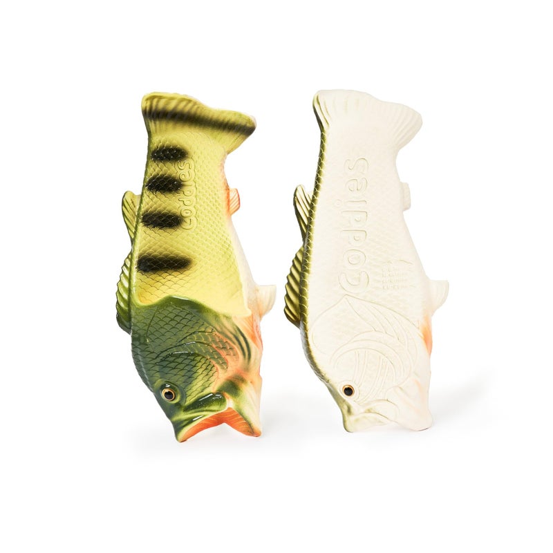 Coddies Fish Flip Flops | The Original Bass Fish Slippers (Green | 12-13 Men | EU 46-47) - Image 3